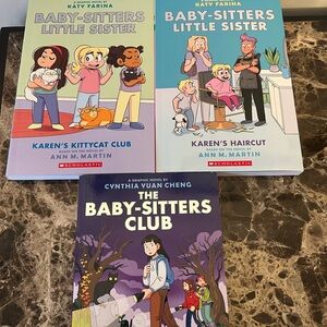 Book bundle - graphic novels
Baby sitters club and Baby sitters Little sister